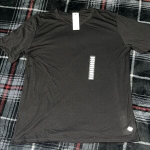 ZELOS Men's Black Short Sleeve Tee